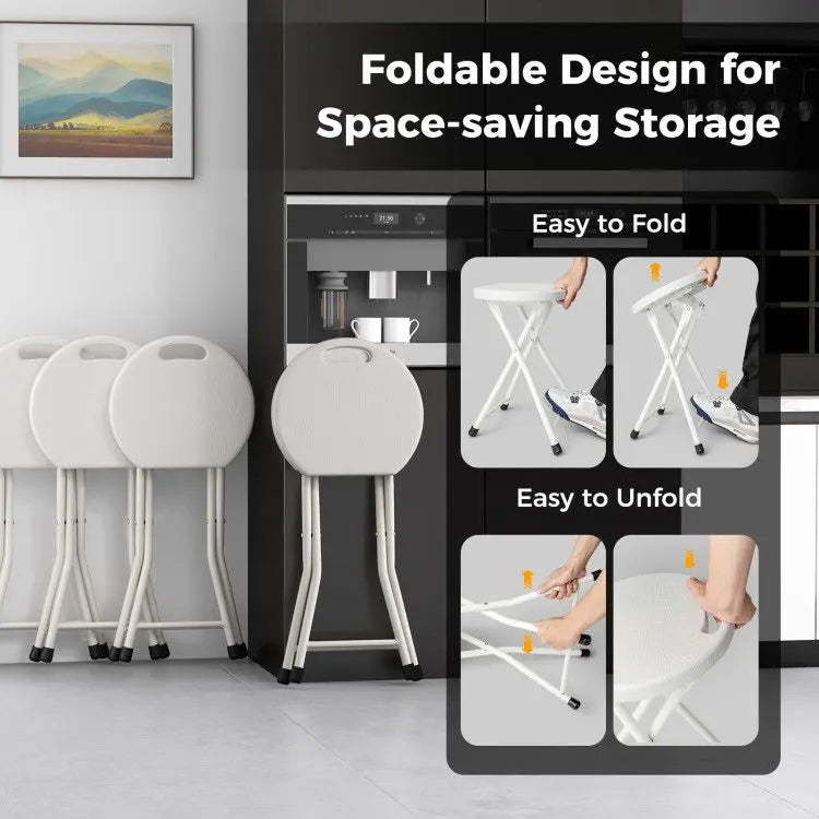 Folding Stool with Built-in Handle for Adults Doba