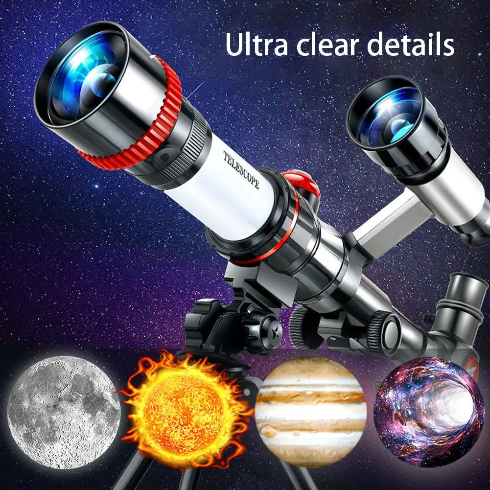 HD Astronomical Telescope Children Students Toys Gift Stargazing Monocular Teaching Aids for Science Experiment Simulate/Camping Doba