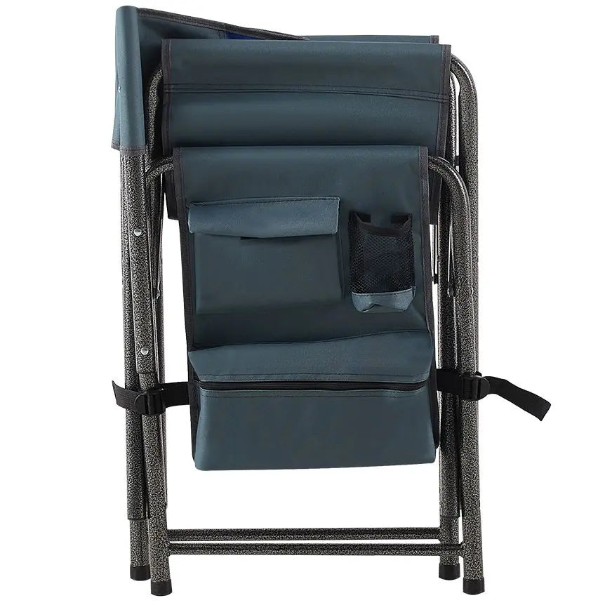 2-piece Padded Folding Outdoor Chair with Storage Pockets; Lightweight Oversized Directors Chair for indoor; Outdoor Camping; Picnics and Fishing Doba
