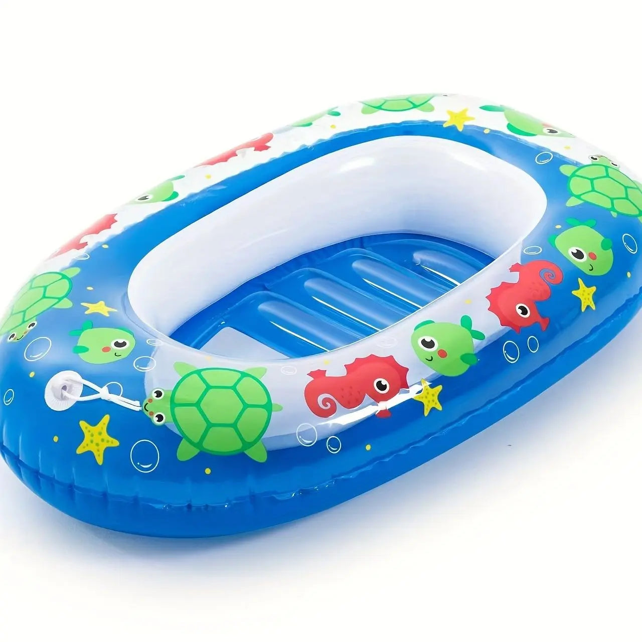 1pc Children's Cute Cartoon Swimming Sitting Ring; Baby Cartoon Floating Ring For Swimming Pool; Bathtub Doba