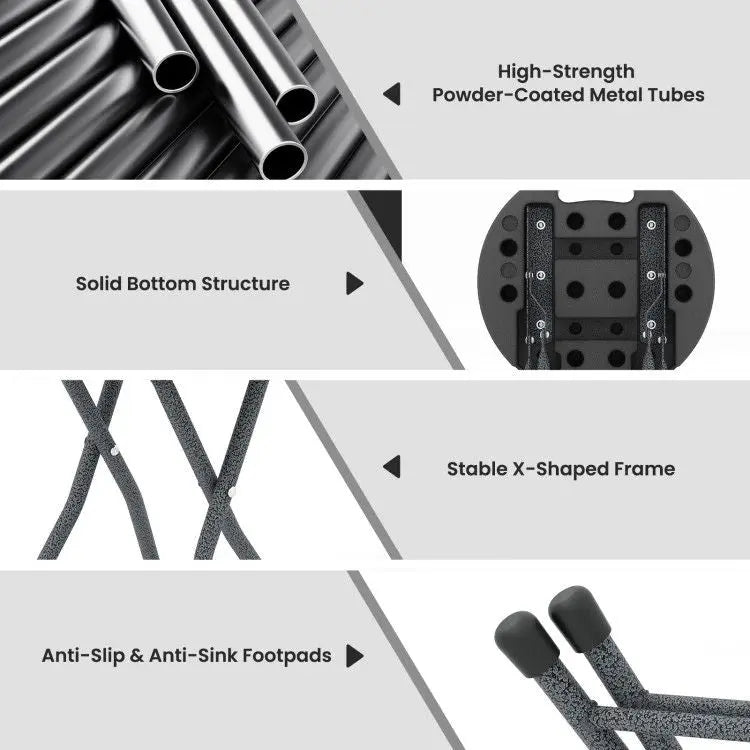 Folding Stool with Built-in Handle for Adults Doba