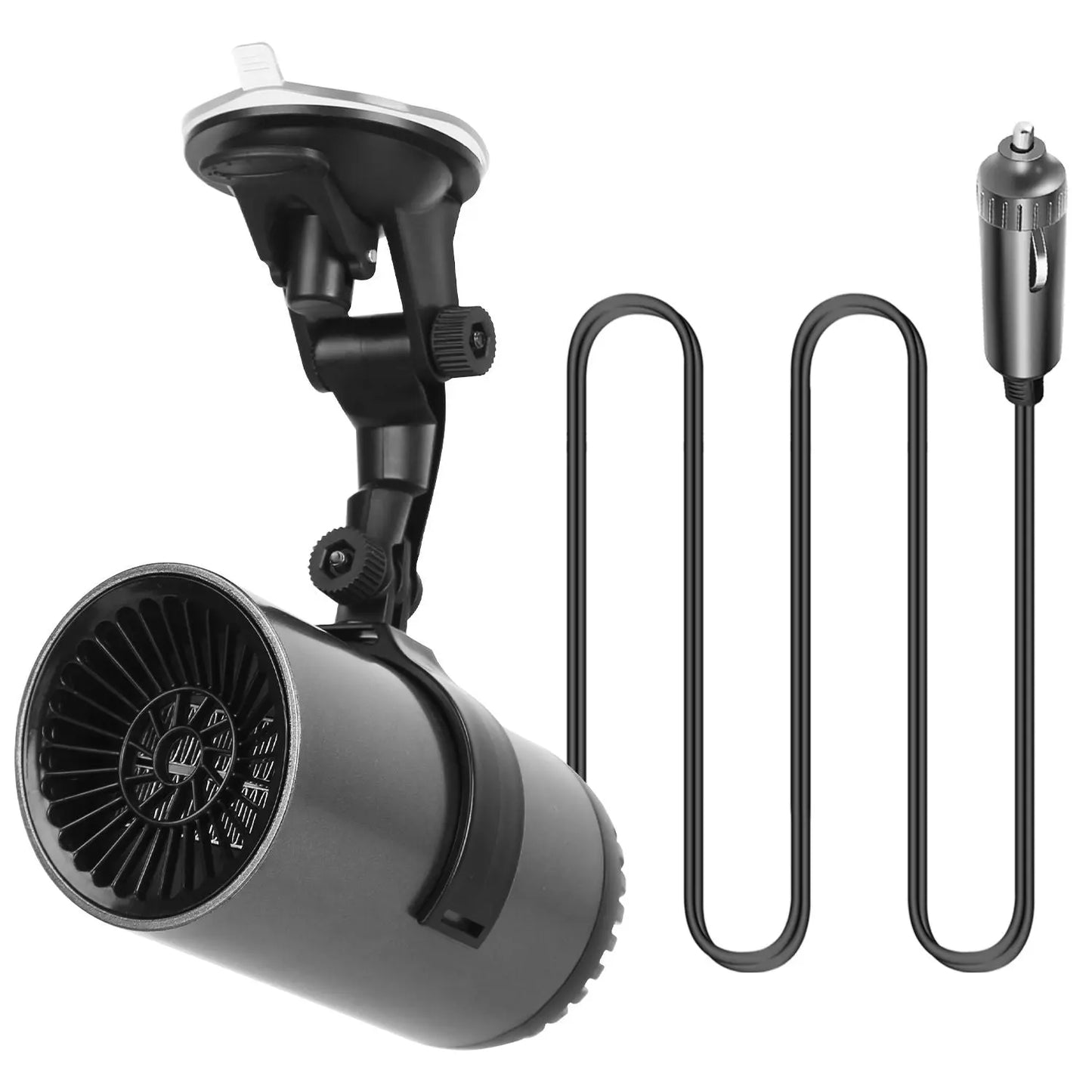 12V 150W Portable Car Heater 2 In 1 Heating Cooling Fan Rotatable Demister Defroster with 4.92ft Cord Doba