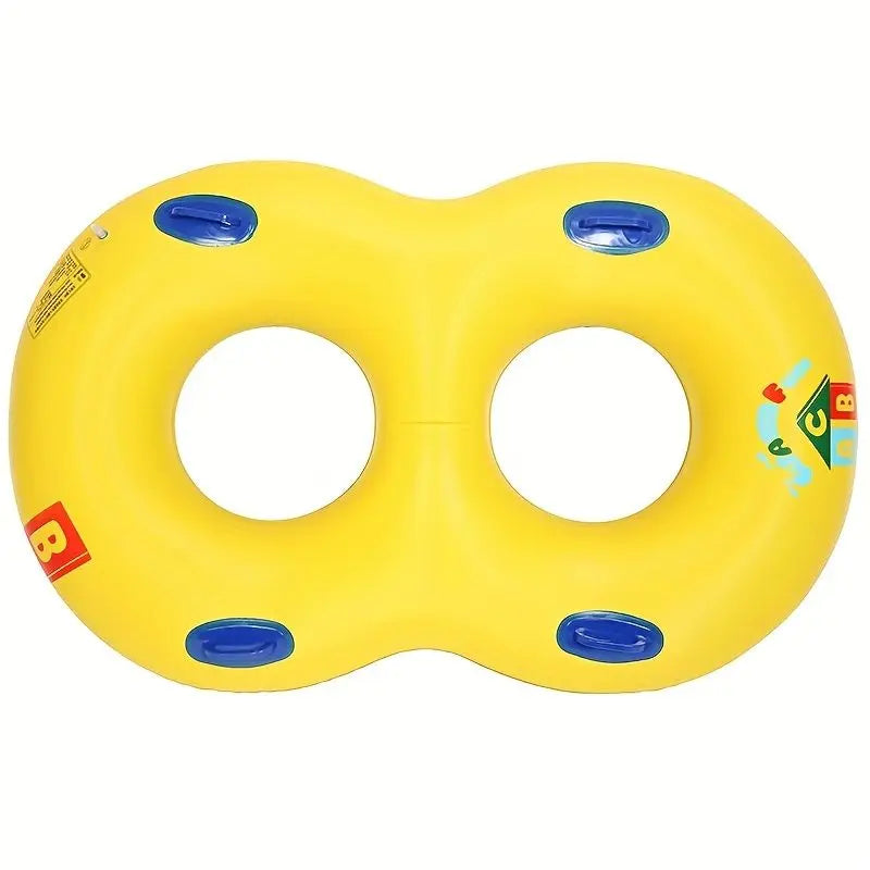 8-shaped Thick Double Swimming Ring Adult Riding Surfing Couple Inflatable Floating Ring Doba