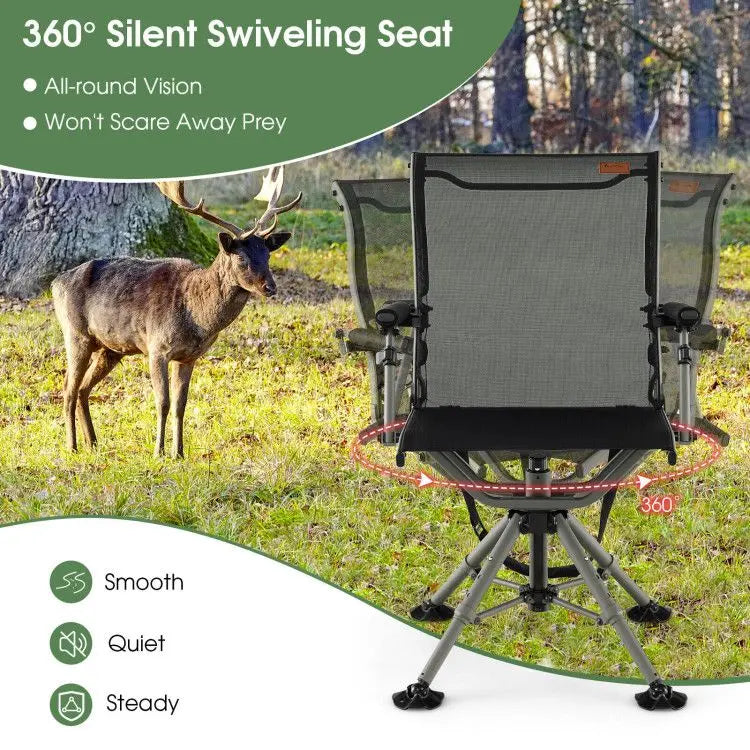 360 Degree Silent Swivel Hunting Chair Doba