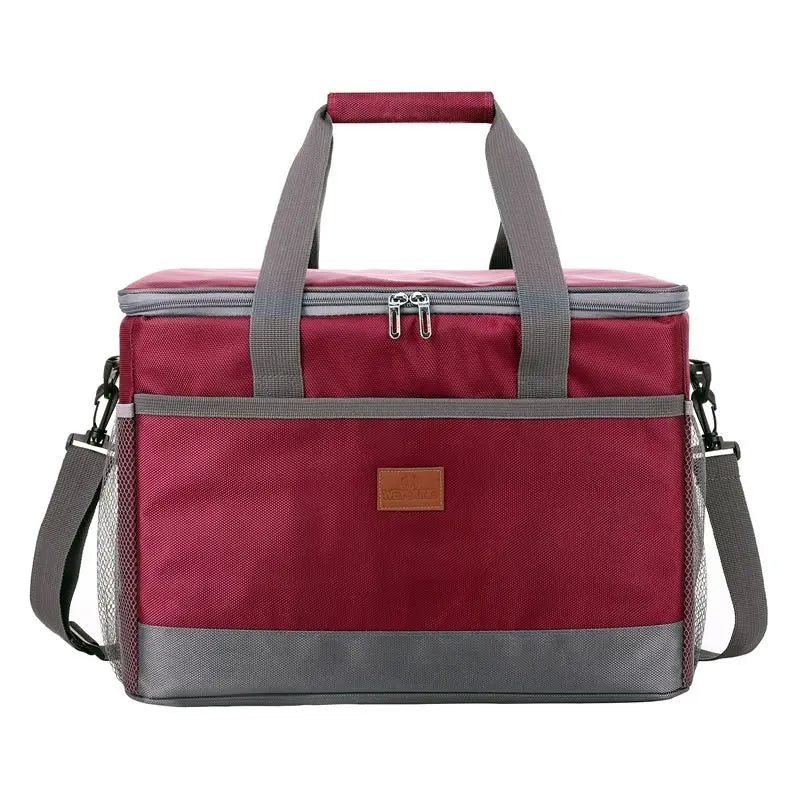 32L Soft Cooler Bag with Hard Liner Large Insulated Picnic Lunch Bag Box Cooling Bag for Camping BBQ Family Outdoor Activities Doba