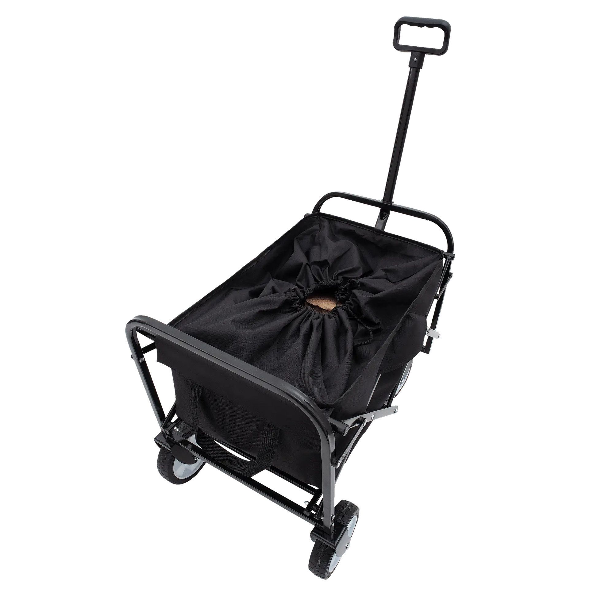 Collapsible Foldable Wagon Cart Beach Wagon Heavy Duty Utility Cart Utility Wagon Grocery Cart for for Camping Shopping Sports Gardeing Fishing Supports 225lbs ,All-Terrain Wheels black Doba