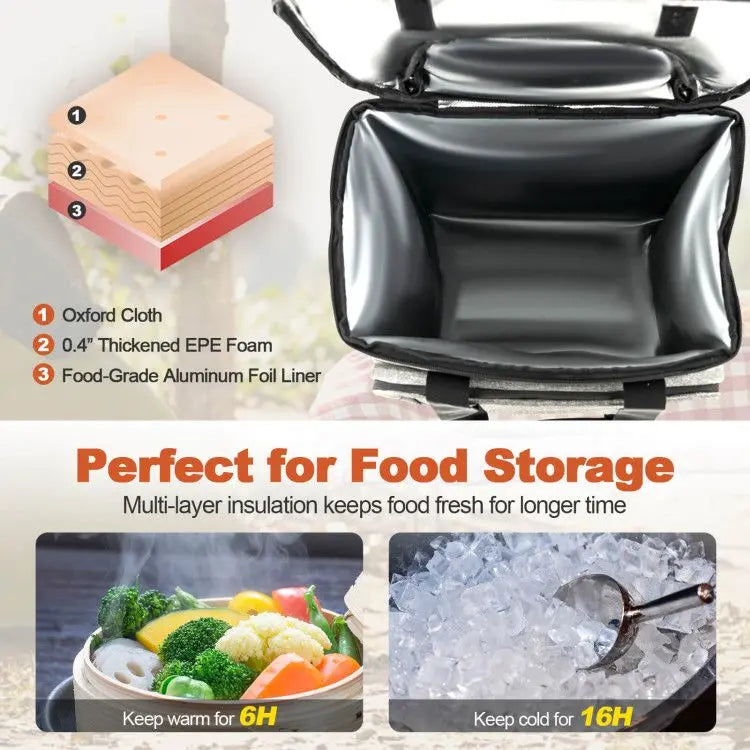 50-Can Large Leakproof Rolling Cooler with Detachable Bottom Plate Doba