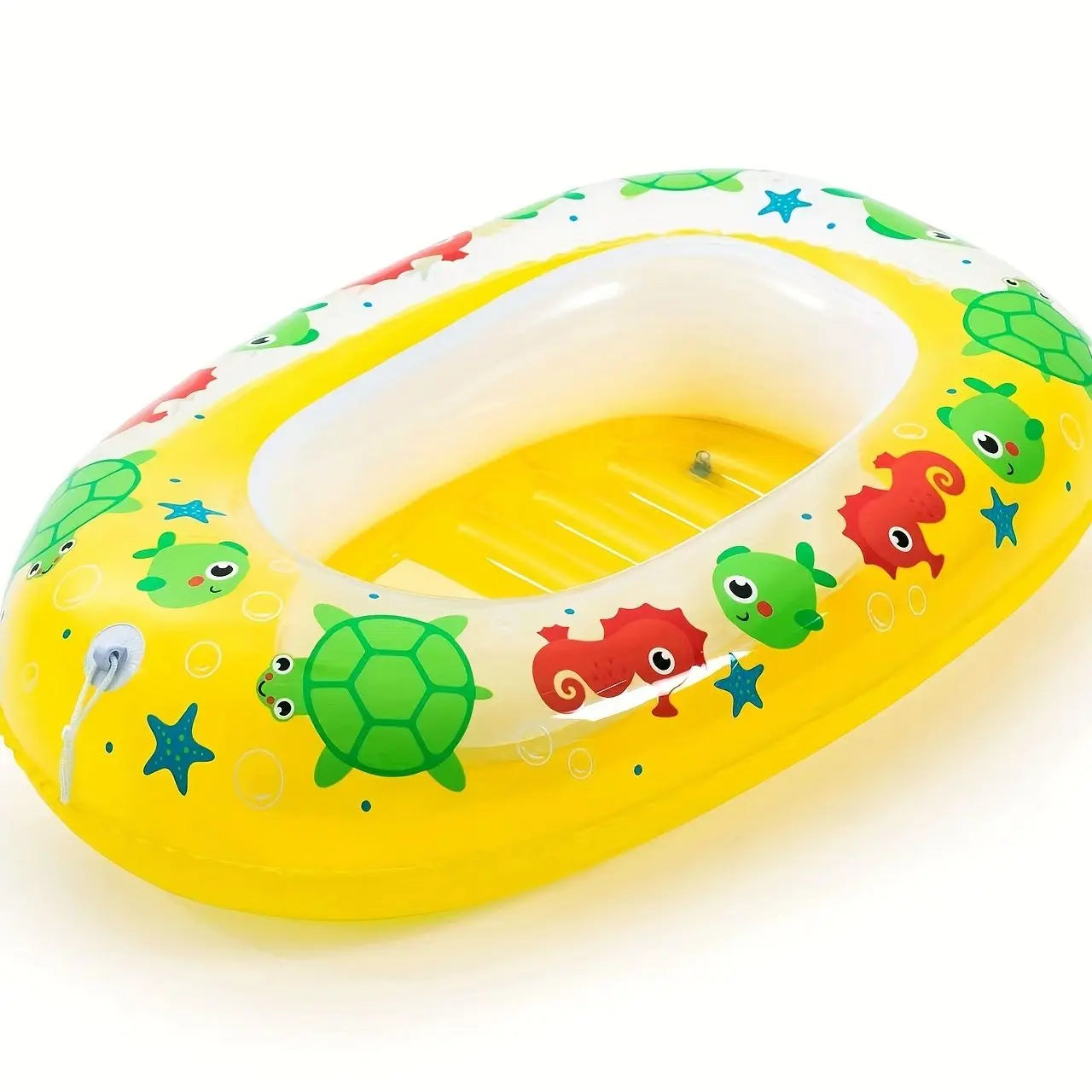 1pc Children's Cute Cartoon Swimming Sitting Ring; Baby Cartoon Floating Ring For Swimming Pool; Bathtub Doba