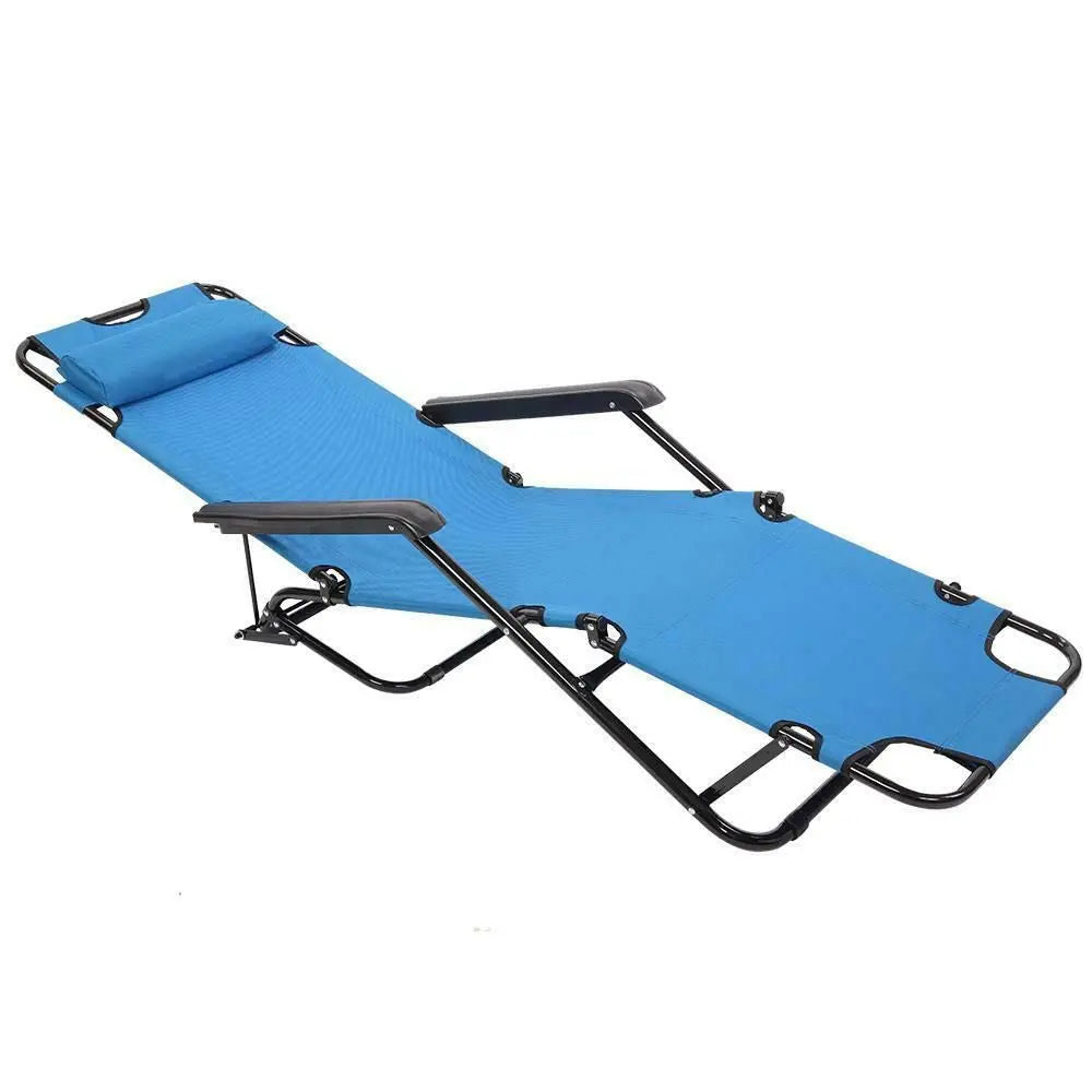 Folding Camping Reclining Chairs,Portable Zero Gravity Chair,Outdoor Lounge Chairs, Patio Outdoor Pool Beach Lawn Recline,Lounge Bed Chair Pool Patio Camping Cot Portable Relax Doba