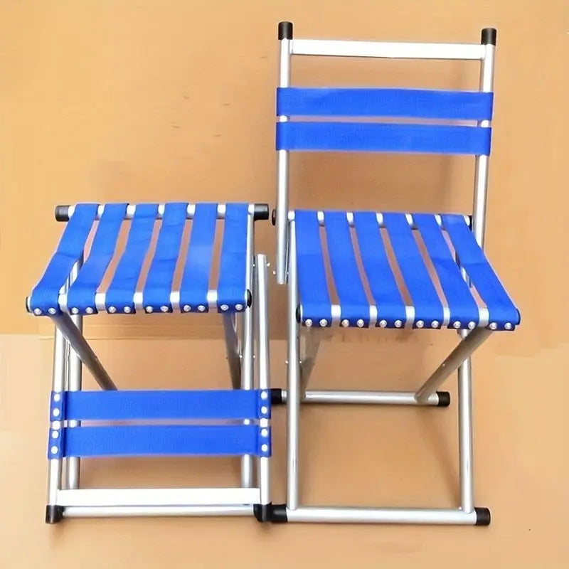1pc Durable Folding Stool; Portable Stool For Camping Fishing; Fishing Accessories Doba