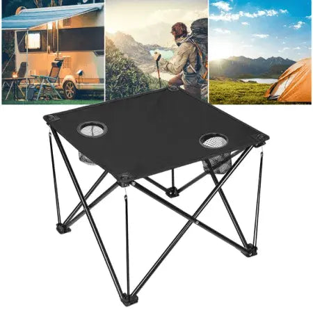 1Pc Folding Camping Table Portable Aluminum Roll-up Picnic BBQ Desk with Carrying Bag Heavy Duty Outdoor Beach Backyard Party Patio Doba