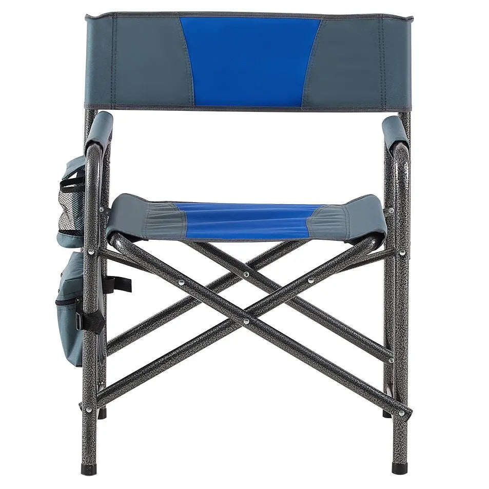 2-piece Padded Folding Outdoor Chair with Storage Pockets; Lightweight Oversized Directors Chair for indoor; Outdoor Camping; Picnics and Fishing Doba