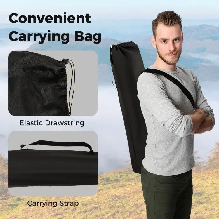 Folding Camping Chair with Footrest Camping Lounge Chair with Carry Bag Doba