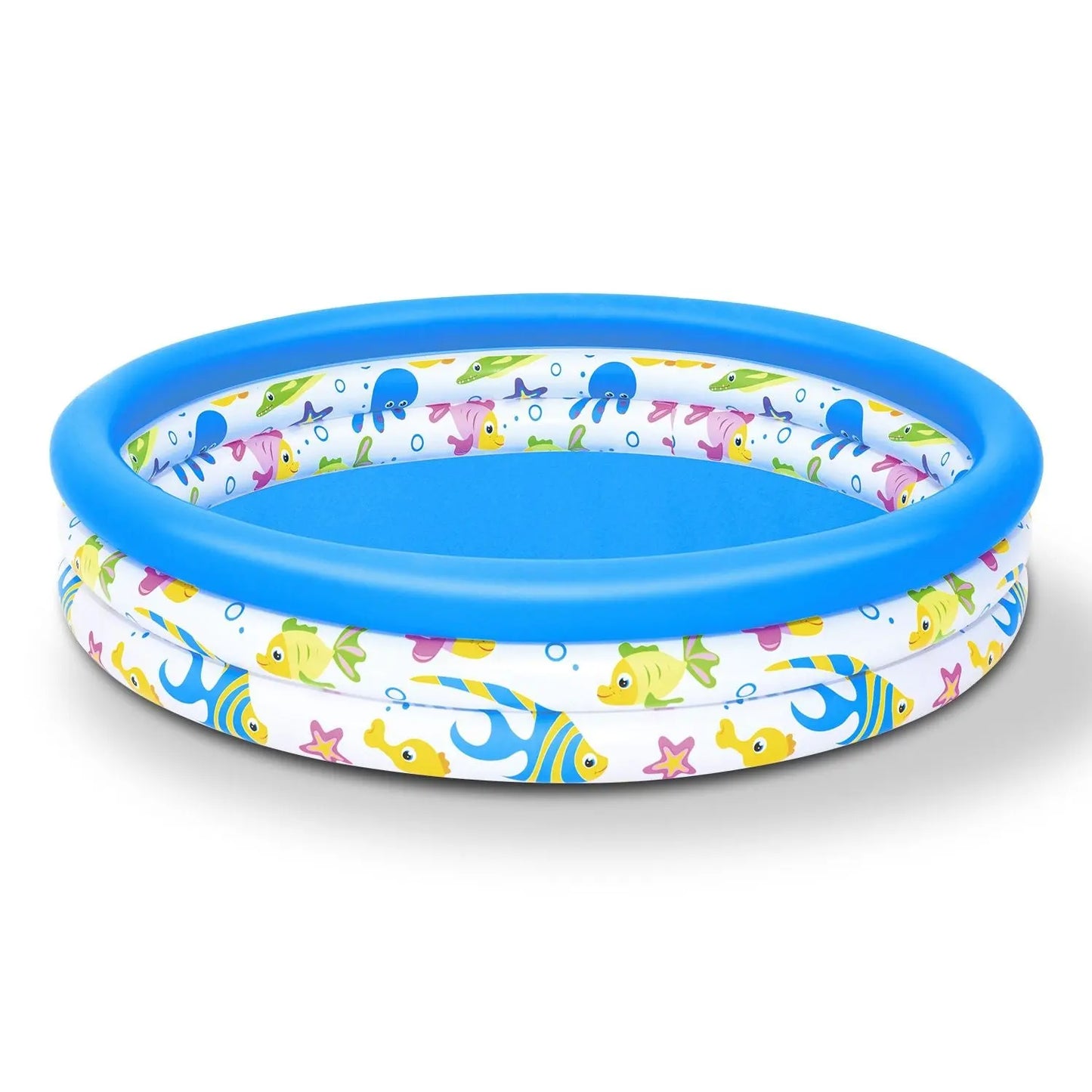 48x10In Inflatable Swimming Pool Blow Up Family Pool For 2 Kids Foldable Swim Ball Pool Center Doba