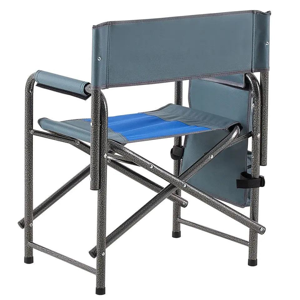 2-piece Padded Folding Outdoor Chair with Storage Pockets; Lightweight Oversized Directors Chair for indoor; Outdoor Camping; Picnics and Fishing Doba
