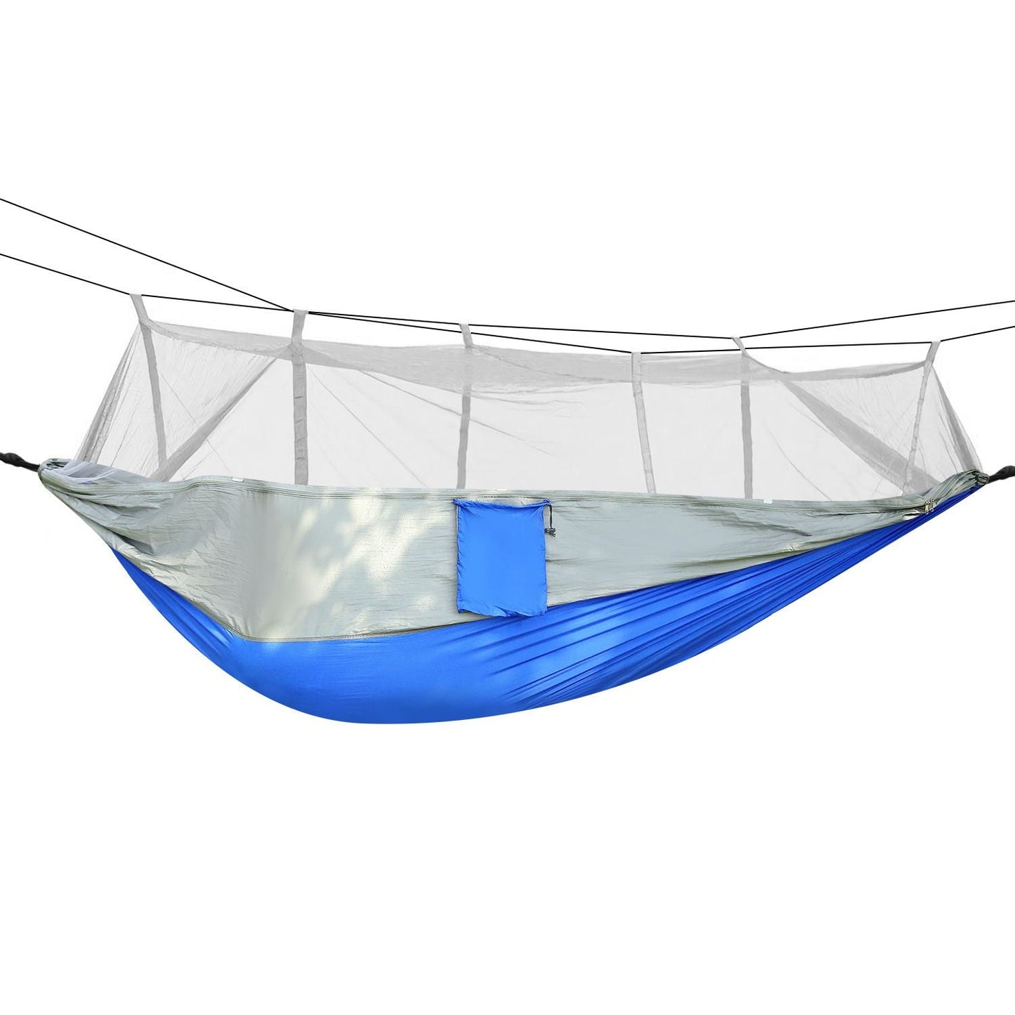 600lbs Load 2 Persons Hammock with Mosquito Net Outdoor Hiking Camping Hommock Portable Nylon Swing Hanging Bed Doba