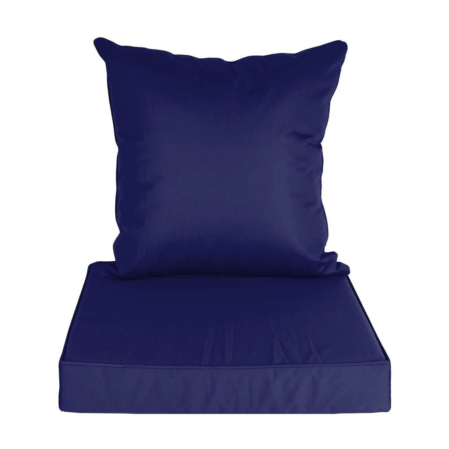 Outdoor Seat Cushion Set Waterproof Patio Furniture Cushion and Back Pillow Fade Resistant Deep Seat Set Chair Pad with Removable Cover for Chair Sofa Couch Doba
