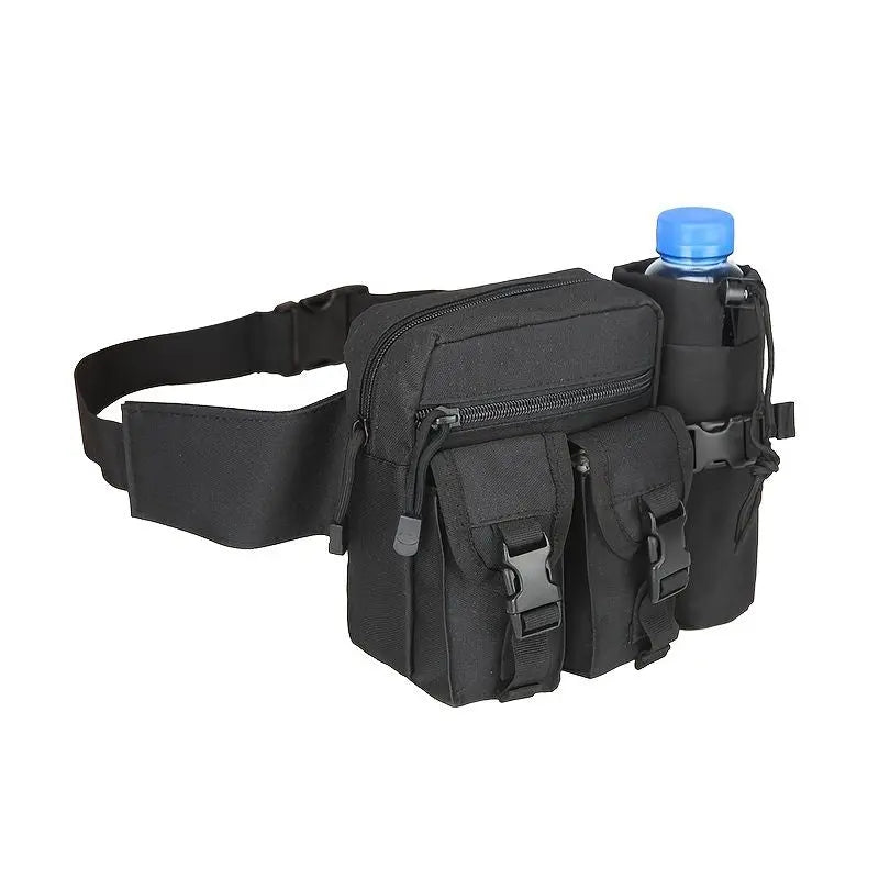 1pc Portable Denim Fanny Pack; Waist Bag; Large Capacity Multifunctional Bag For Outdoor Running; Camping Hiking Fishing Doba