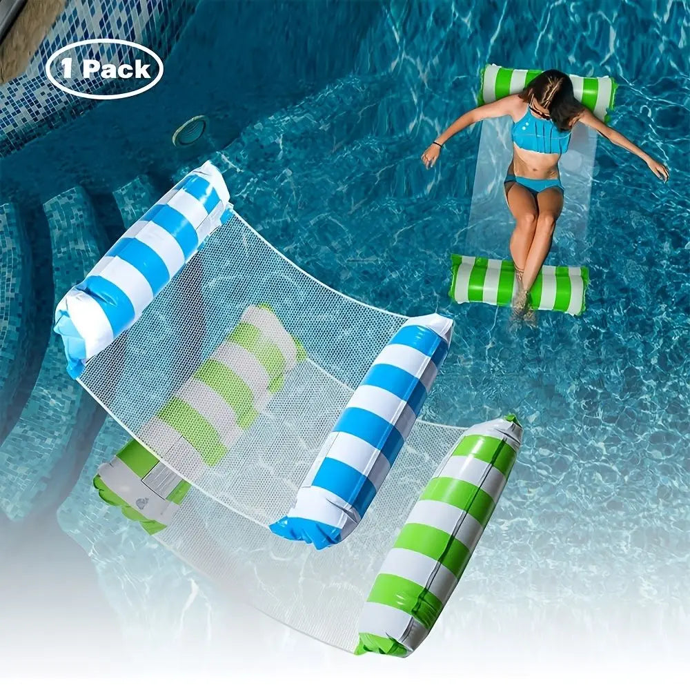 Inflatable Float Hammock; Water Lounges Accessories For Swimming Pool Beach Summer Doba