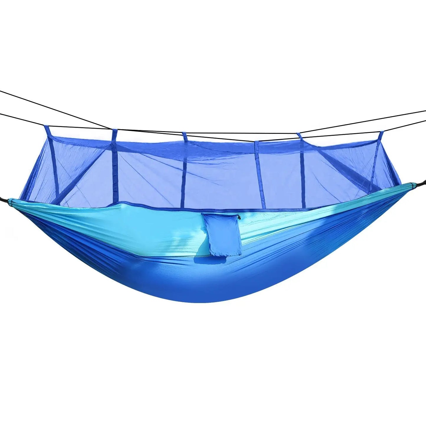 600lbs Load 2 Persons Hammock with Mosquito Net Outdoor Hiking Camping Hommock Portable Nylon Swing Hanging Bed Doba