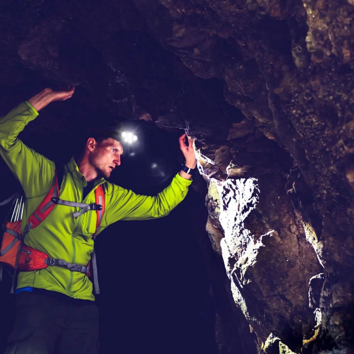 Rechargeable Headlamp 20000 Lumen LED Headlight 6 Modes Headlamp Doba
