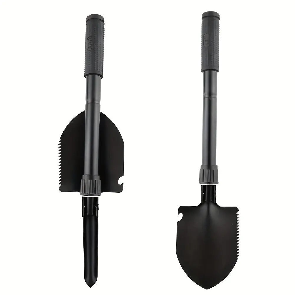 1pc Portable Foldable Camping Shovel - Multifunctional Hiking Tool for Entrenching, Digging, and Cleaning Doba
