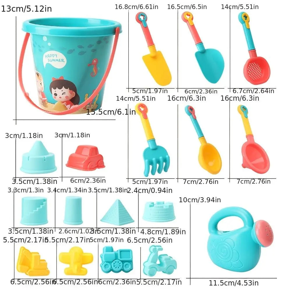 18pcs Beach Toys Sand Toys Set For Kids Doba
