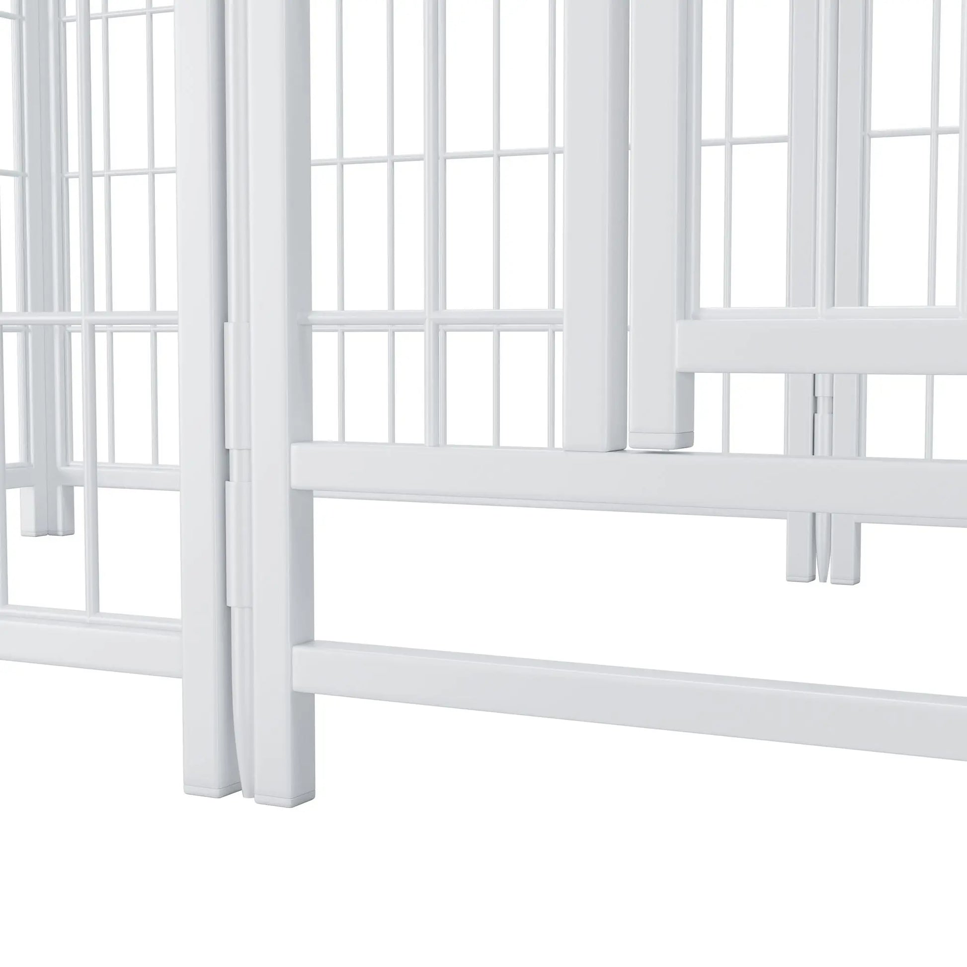 Dog Playpen Indoor 24 inch 8 Panels Metal Dog Pen Pet Dog Fence Outdoor Exercise Pen with Doors, Heavy Duty Dog Fence Puppy Pen for Large Medium Small Dogs Indoor Outdoor Foldable Pet Exercise Pen Doba