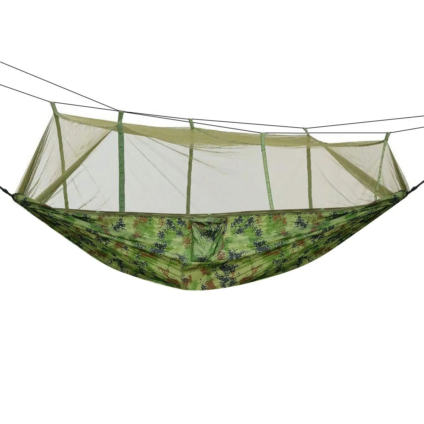 600lbs Load 2 Persons Hammock with Mosquito Net Outdoor Hiking Camping Hommock Portable Nylon Swing Hanging Bed Doba