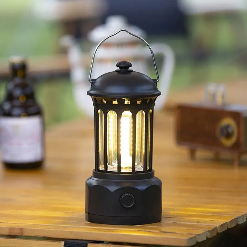 400 Lumens NEW Retro Camping Lights; Atmosphere Tent Lights COB Battery Lighting Hanging Lights; Outdoor Camping Accessories Doba