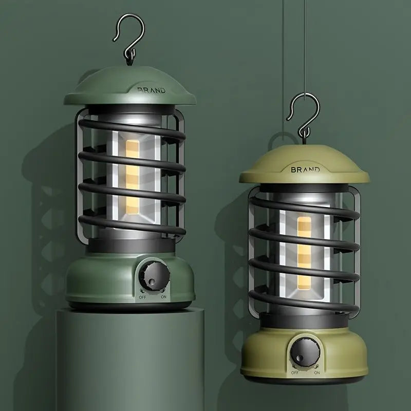 400 Lumens NEW Retro Camping Lights; Atmosphere Tent Lights COB Battery Lighting Hanging Lights; Outdoor Camping Accessories Doba