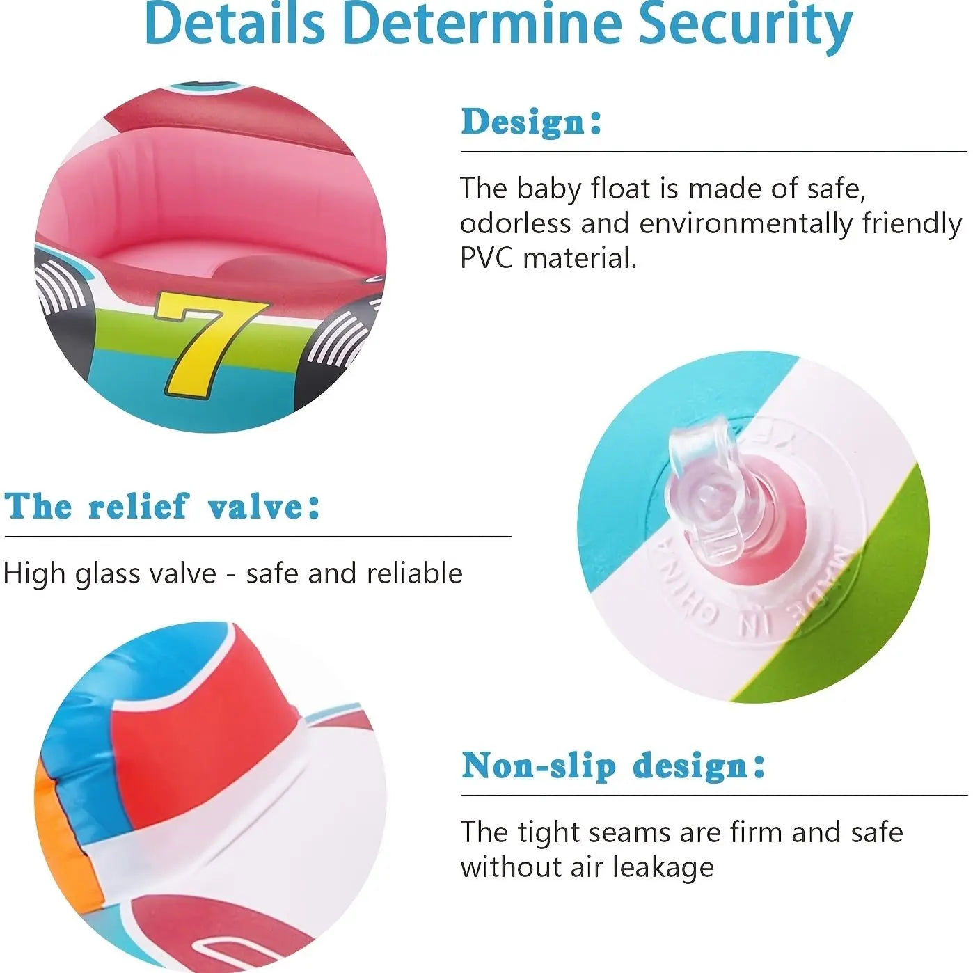 1pc Inflatable Pool Float Seat Boat With Handle; Swimming Ring Toy For Summer Baby Kid Child Toddler Doba