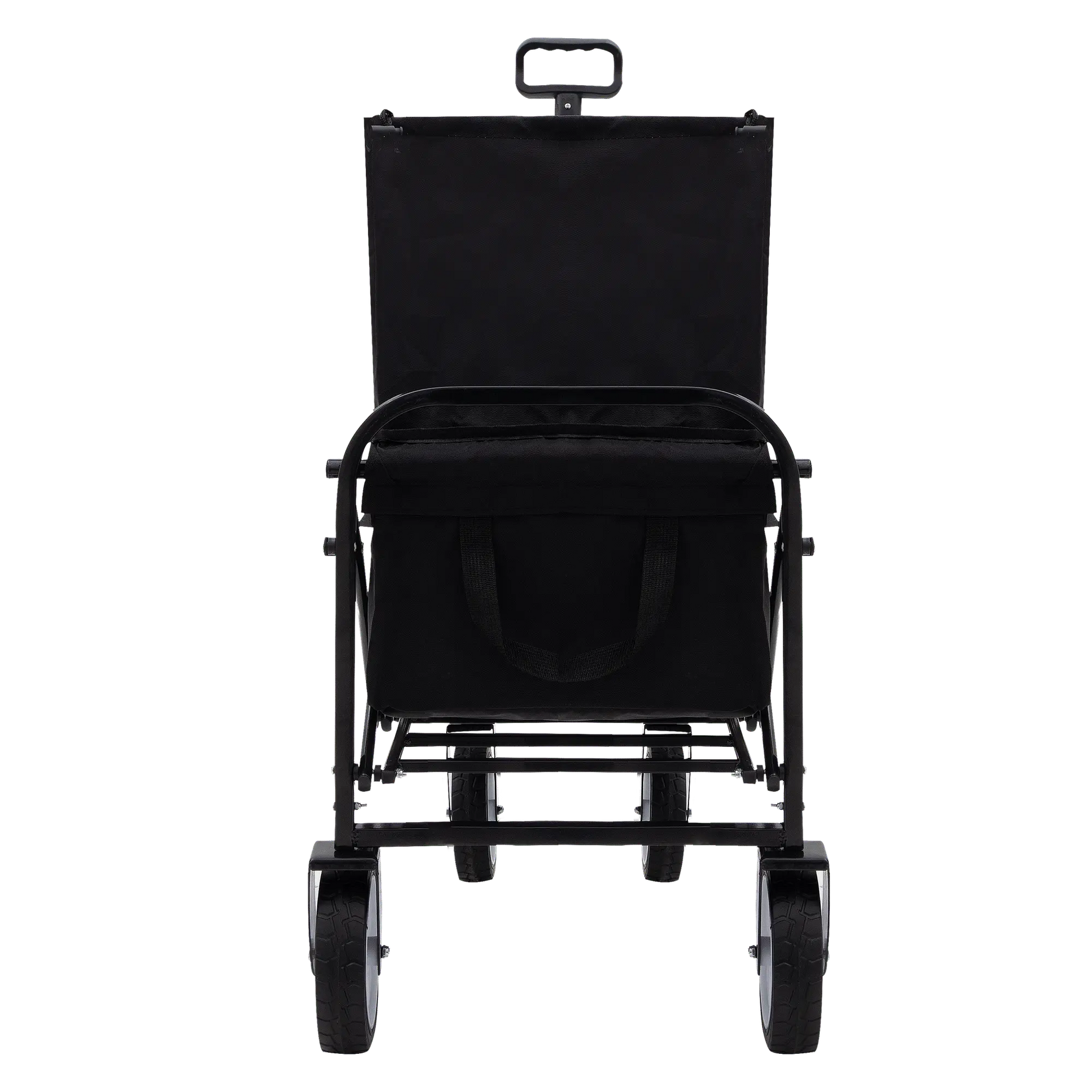 Collapsible Foldable Wagon Cart Beach Wagon Heavy Duty Utility Cart Utility Wagon Grocery Cart for for Camping Shopping Sports Gardeing Fishing Supports 225lbs ,All-Terrain Wheels black Doba