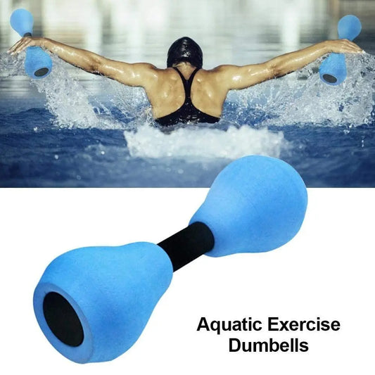 1pair Aquatic Aerobic Exercise Foam Dumbbell; EVA Water Resistance Fitness Equipment For Pool Women Men Weight Loss Doba