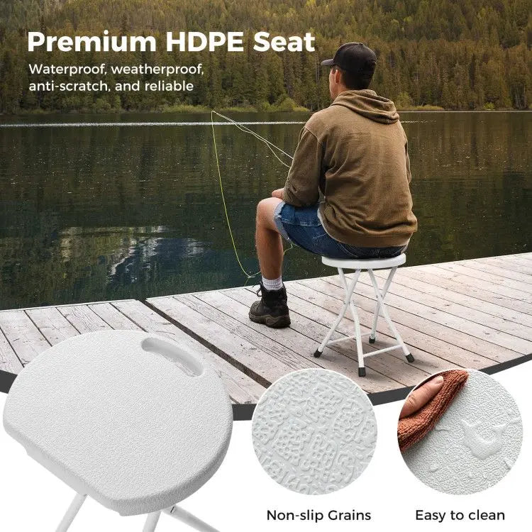 Folding Stool with Built-in Handle for Adults Doba