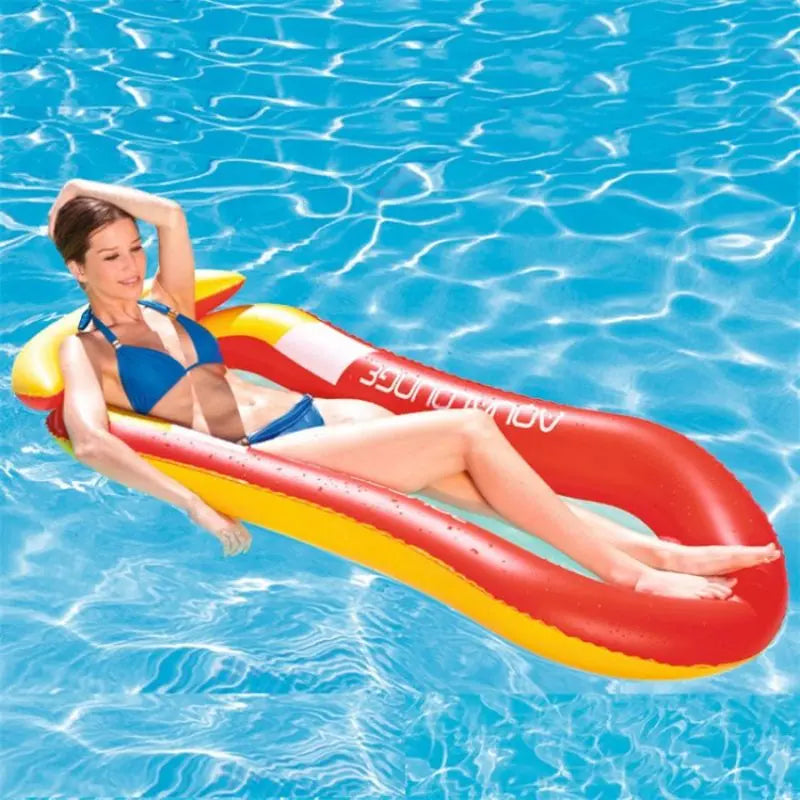 1pc Inflatable Floating Bed; Water Hammock Lounger For Summer Swimming Pool Party Doba