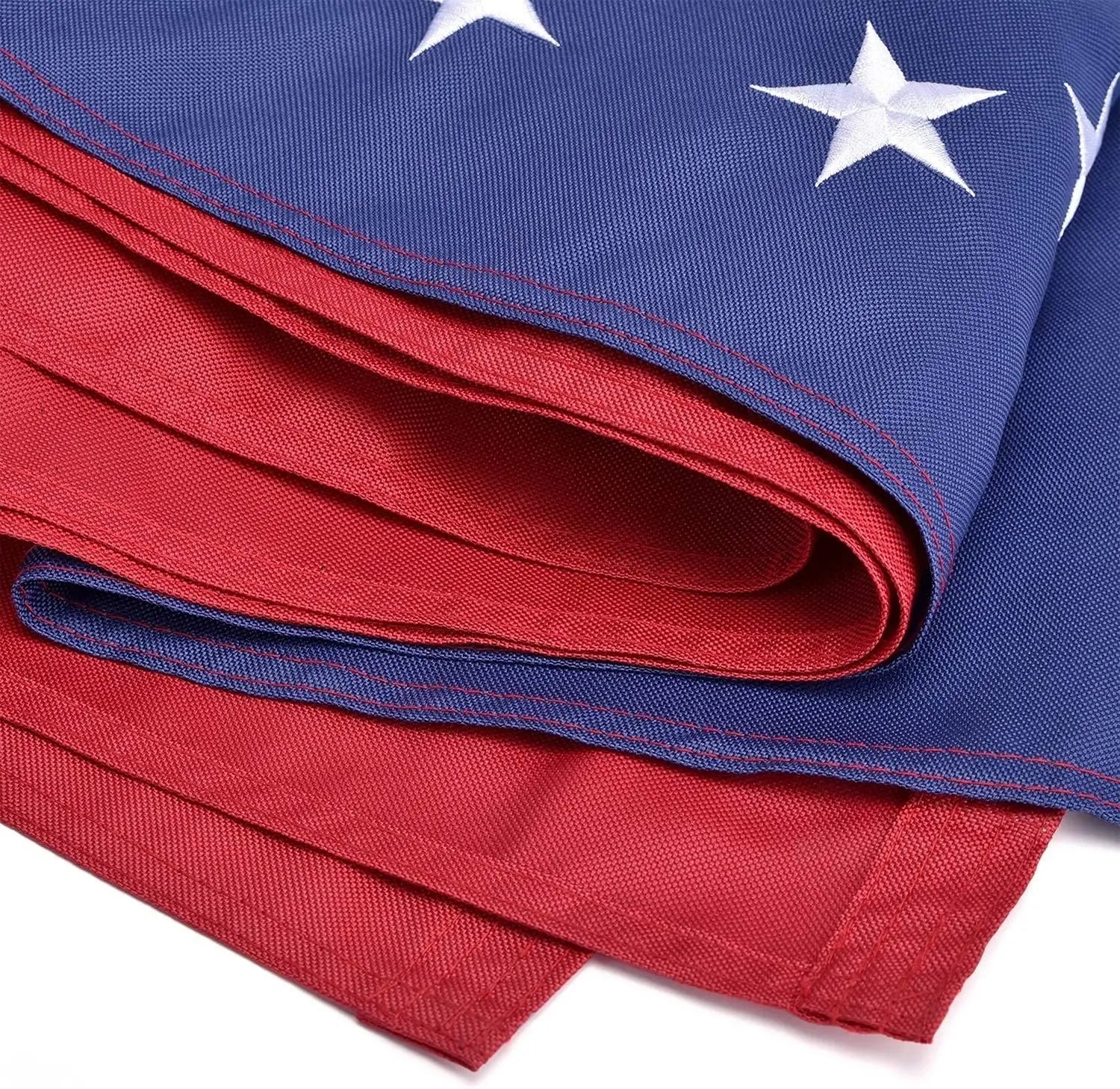 American Flag 10x15 ft 8x12 ft 6x10 ft 5x8 ft 4x6 ft 3x5 ft  2x3 ft Outdoor Heavy Duty Embroidered Stars USA Flag Sewn Stripes Fade Resistance Brass Grommets All Weather UV Active Doba