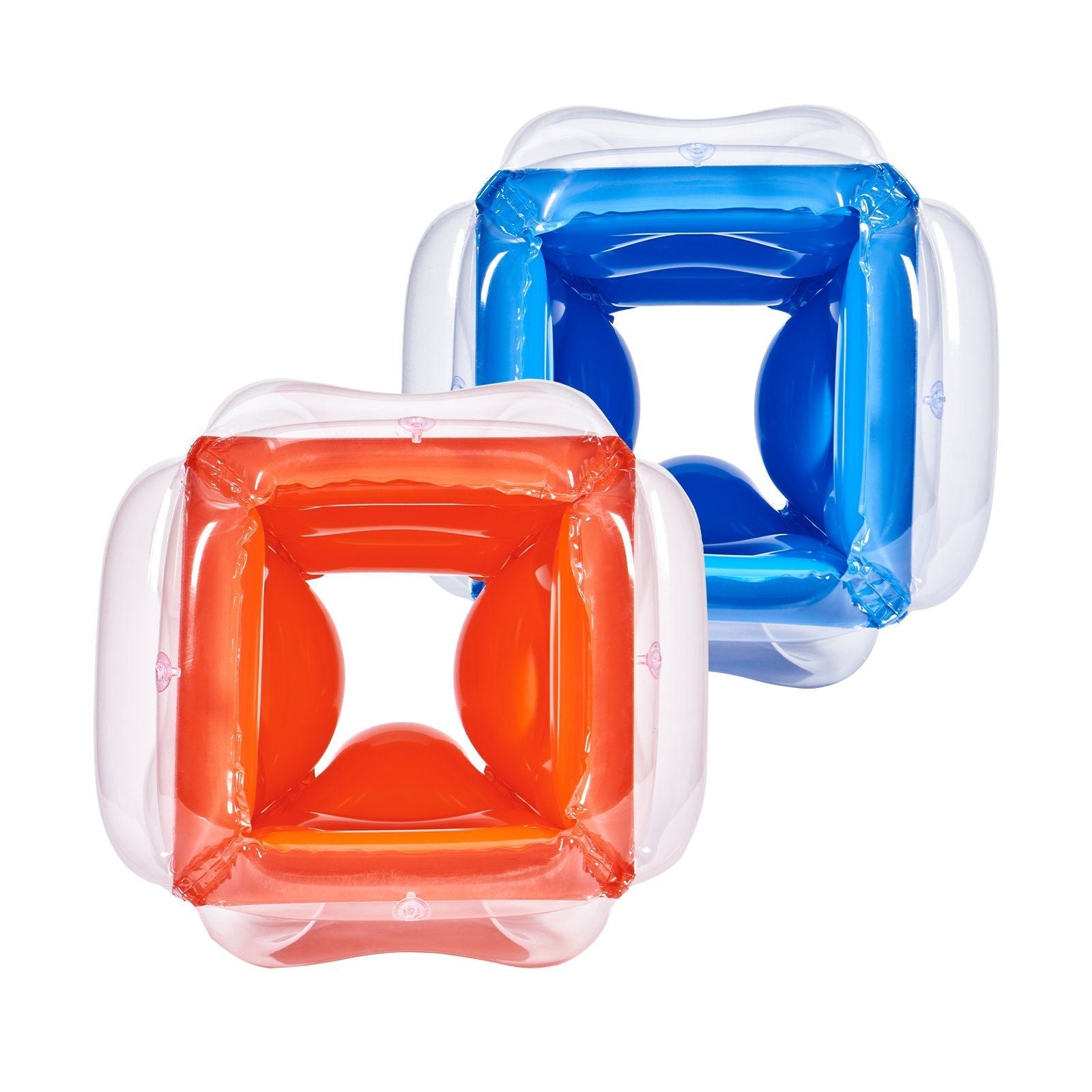 VEVOR Inflatable Bumper Balls 2-Pack, 2FT/0.6M Body Sumo Zorb Balls for Kids, Durable PVC Human Hamster Bubble Balls for Child Outdoor Team Gaming Play, Bumper Bopper Toys for Playground, Yard, Park Doba
