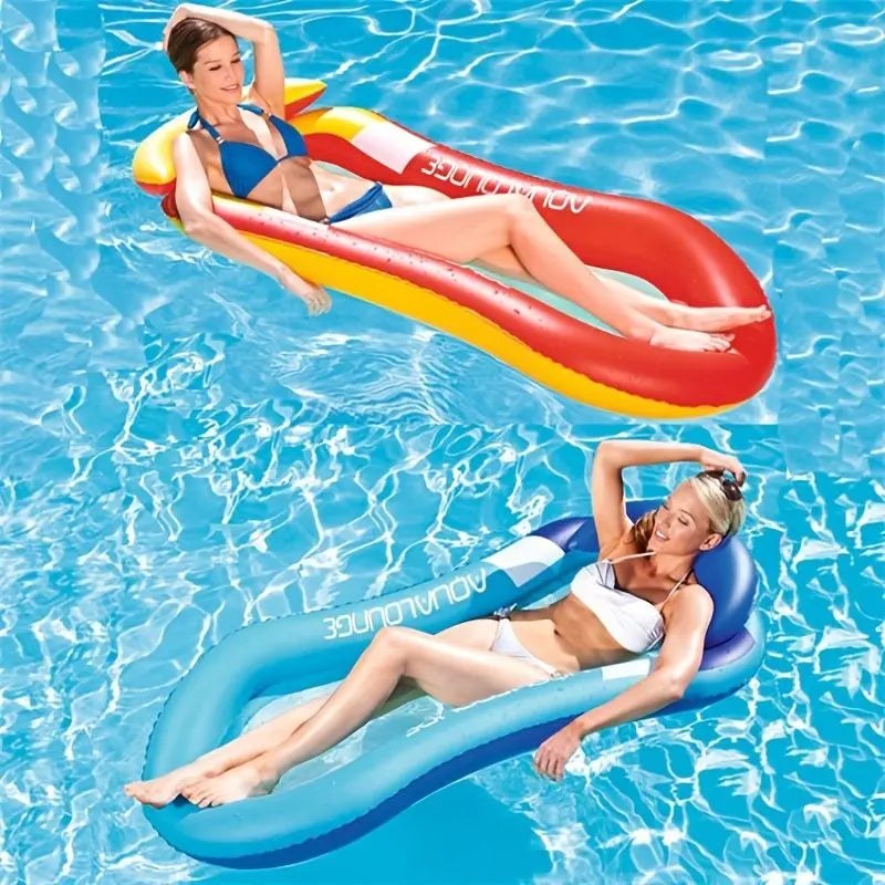 1pc Inflatable Floating Bed; Water Hammock Lounger For Summer Swimming Pool Party Doba
