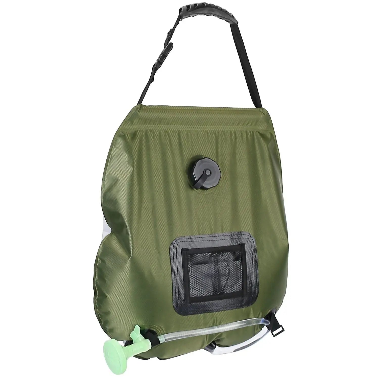 5Gal Solar Heating Camping Shower Bag w/ Removable Hose And Shower Head Doba