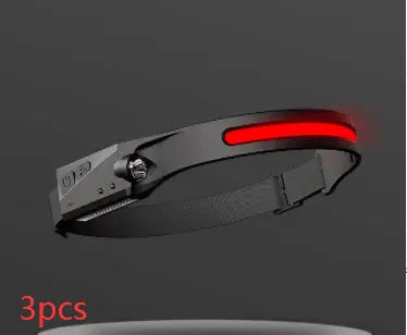 COB LED Induction Riding Headlamp Flashlight USB Rechargeable Waterproof Camping Headlight With All Perspectives Hunting Light Doba