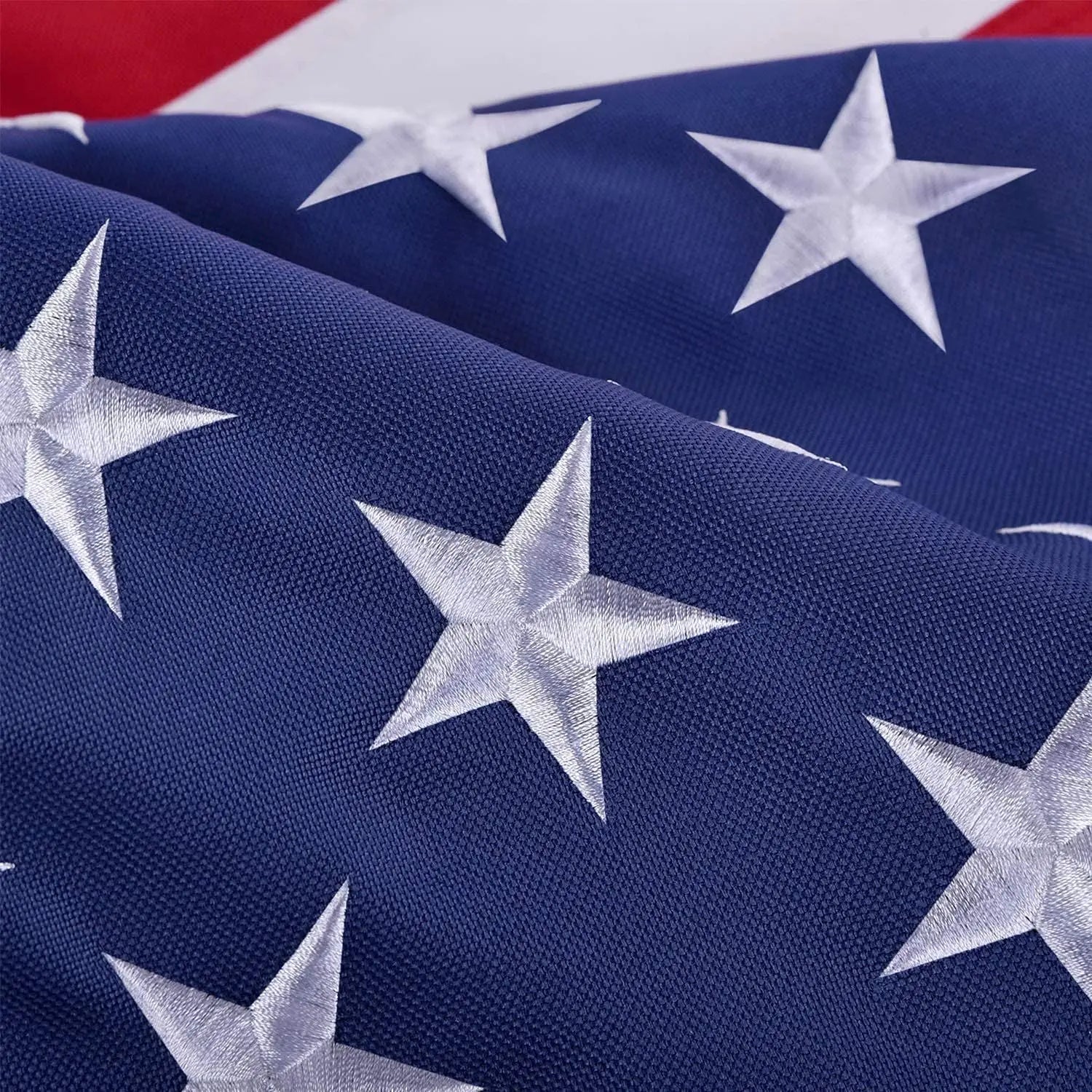 American Flag 10x15 ft 8x12 ft 6x10 ft 5x8 ft 4x6 ft 3x5 ft  2x3 ft Outdoor Heavy Duty Embroidered Stars USA Flag Sewn Stripes Fade Resistance Brass Grommets All Weather UV Active Doba
