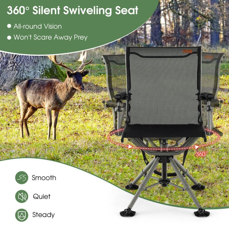 360 Degree Silent Swivel Hunting Chair Doba