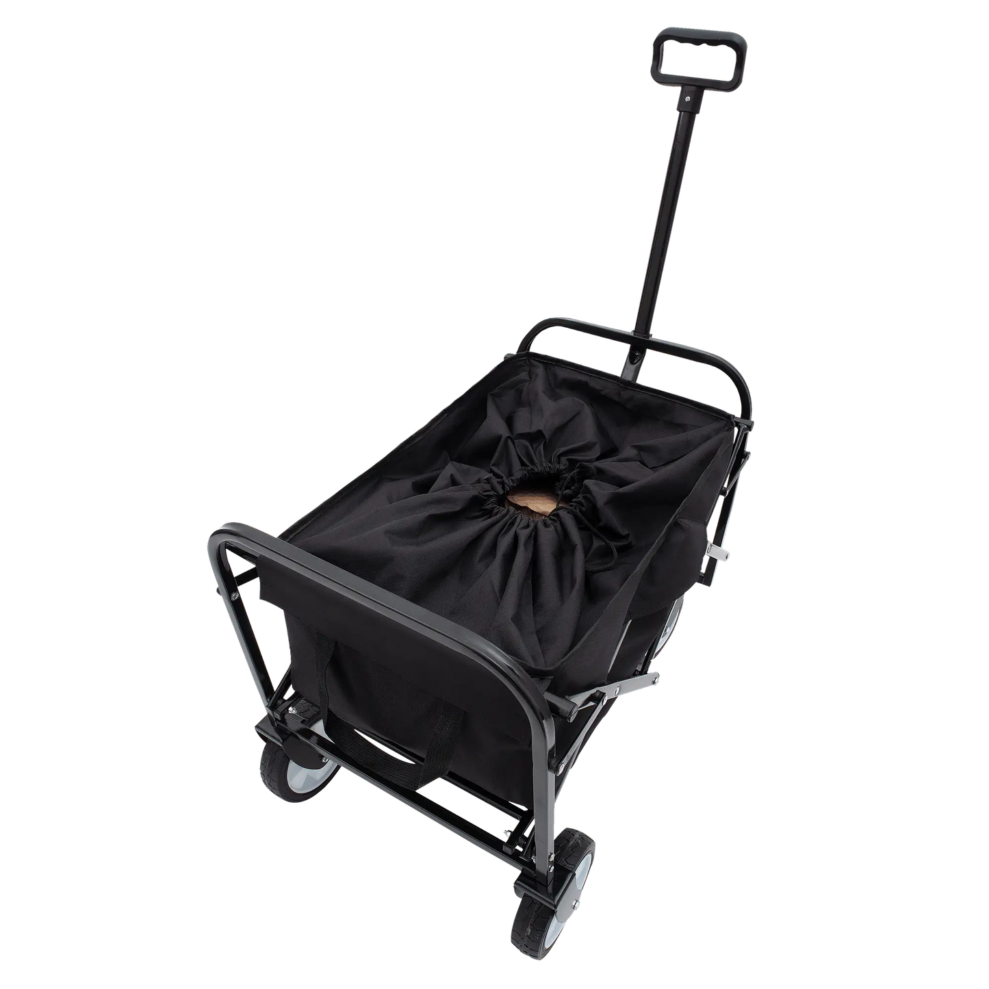 Collapsible Foldable Wagon Cart Beach Wagon Heavy Duty Utility Cart Utility Wagon Grocery Cart for for Camping Shopping Sports Gardeing Fishing Supports 225lbs ,All-Terrain Wheels black Doba
