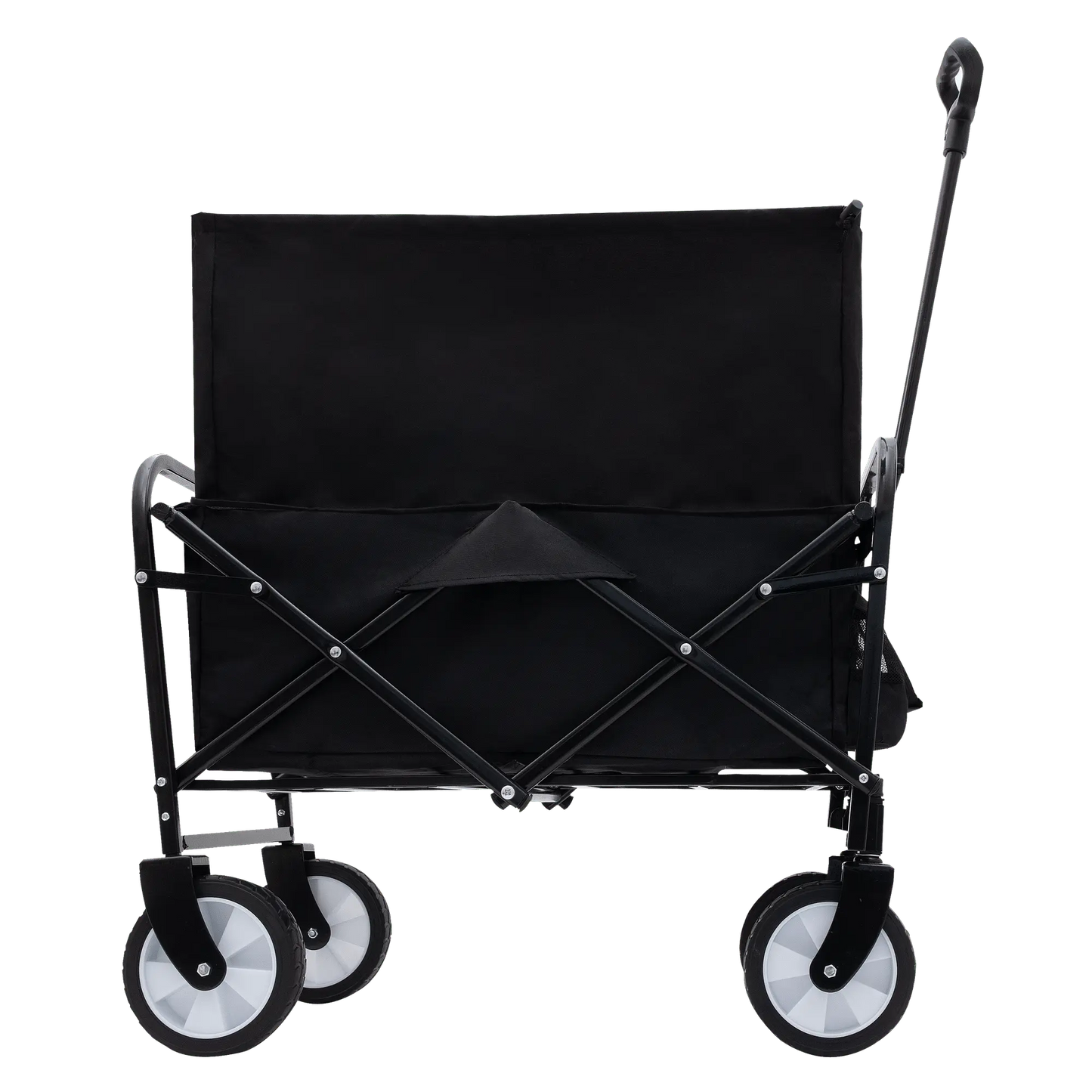 Collapsible Foldable Wagon Cart Beach Wagon Heavy Duty Utility Cart Utility Wagon Grocery Cart for for Camping Shopping Sports Gardeing Fishing Supports 225lbs ,All-Terrain Wheels black Doba