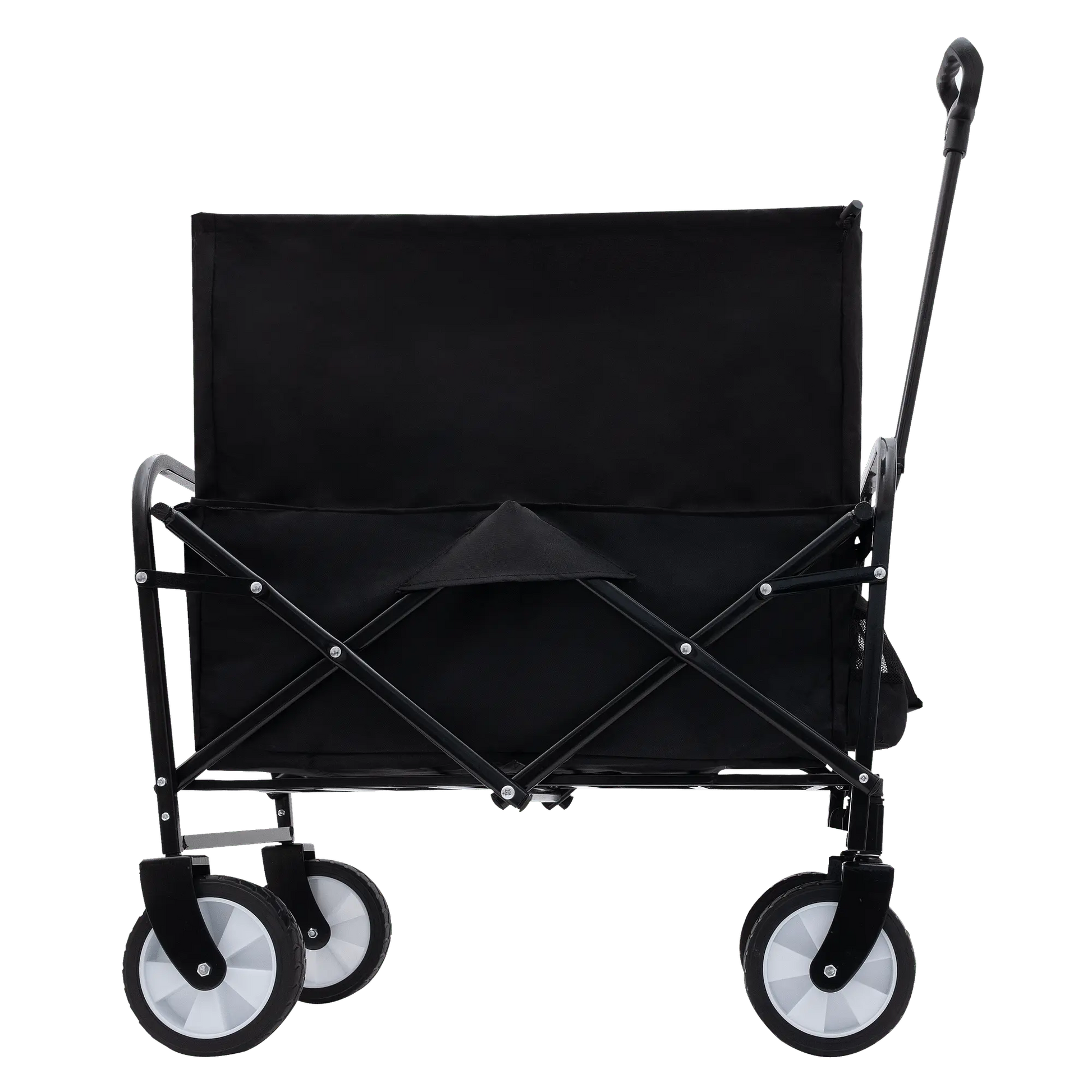 Collapsible Foldable Wagon Cart Beach Wagon Heavy Duty Utility Cart Utility Wagon Grocery Cart for for Camping Shopping Sports Gardeing Fishing Supports 225lbs ,All-Terrain Wheels black Doba
