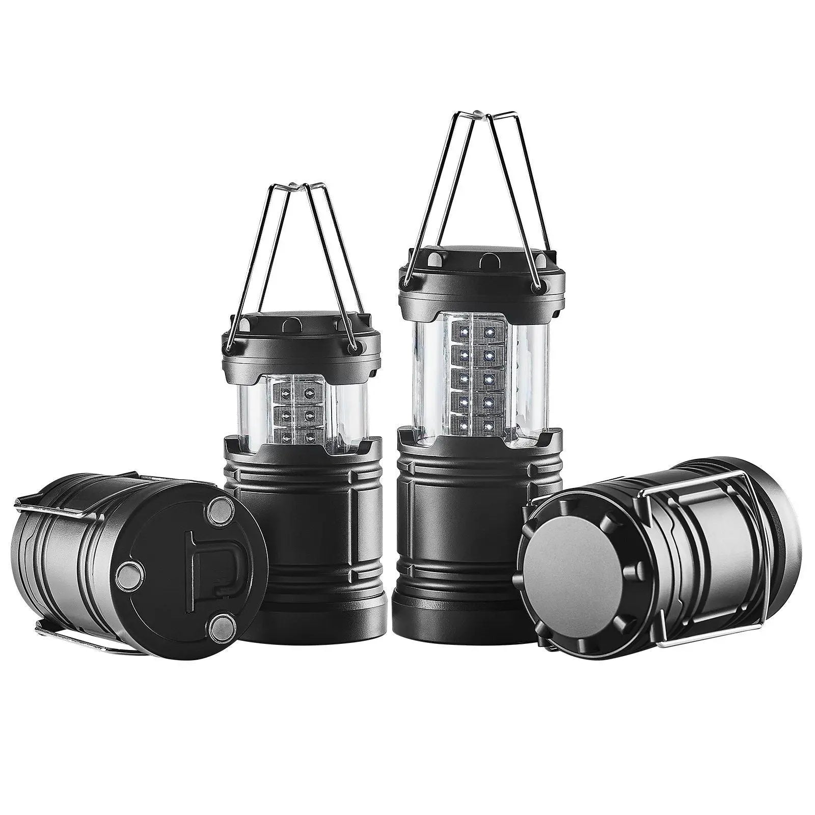 VEVOR LED Camping Lanterns Collapsible Battery Powered Camping Lights Set of 4 Doba