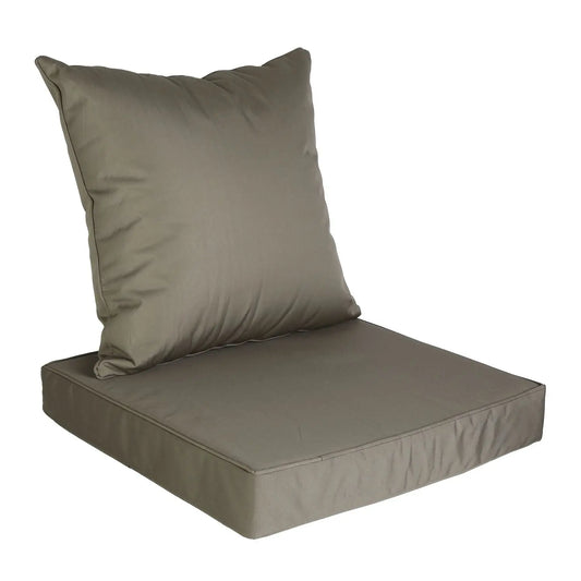 Outdoor Seat Cushion Set Waterproof Patio Furniture Cushion and Back Pillow Fade Resistant Deep Seat Set Chair Pad with Removable Cover for Chair Sofa Couch Doba