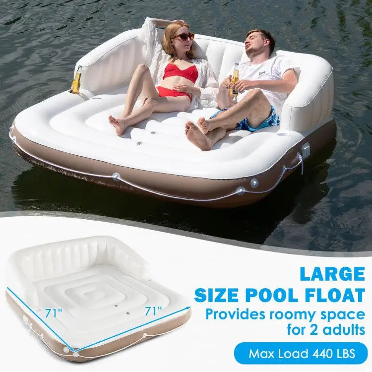 Inflatable Pool Float Lounge Swimming Raft Doba