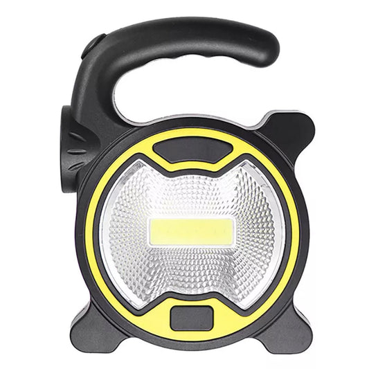 1pc LED COB Camping Flashlight Lantern AA Battery Power Floodlight + Side Torch Light Mini Portable COB Camping Lamps Work Lights(Without Battery) Doba